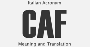 اداره CAF ایتالیا